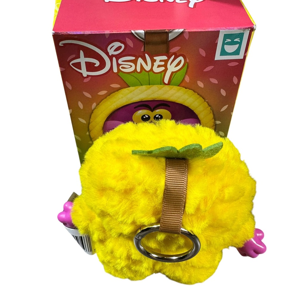 Disney Fresh Picked Vinyl Plush Keychain NWT Yellow Cheshire Cat Pineapple Fruit - Picture 2 of 6
